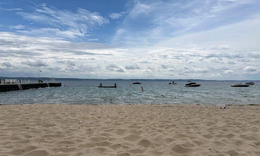 Little Traverse Bay from Weque